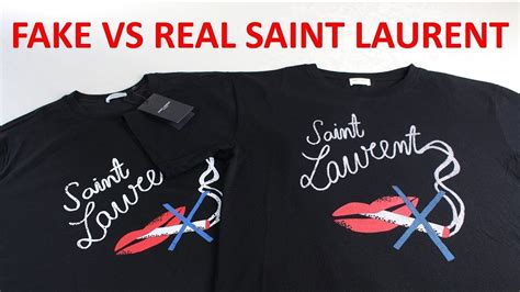 ysl t shirt replica|real vs fake st laurent shirts.